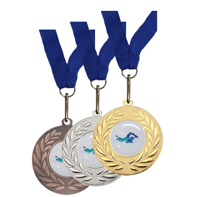 Swimming Domed Medal Kit (E900026x)