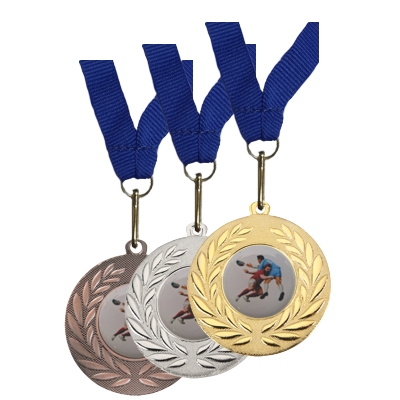 Rugby Domed Medal Kit (E900022x)