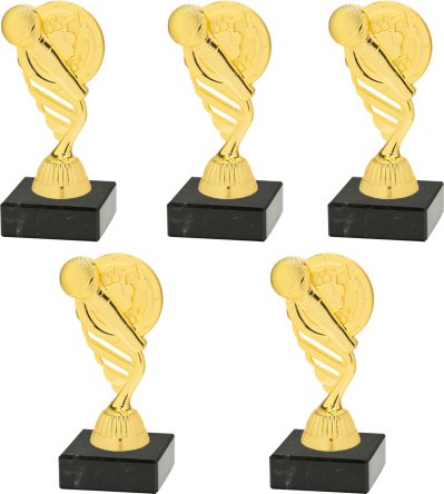 P433G Music/Singing Figurine Trophy with Marble Base (Kit of 5)